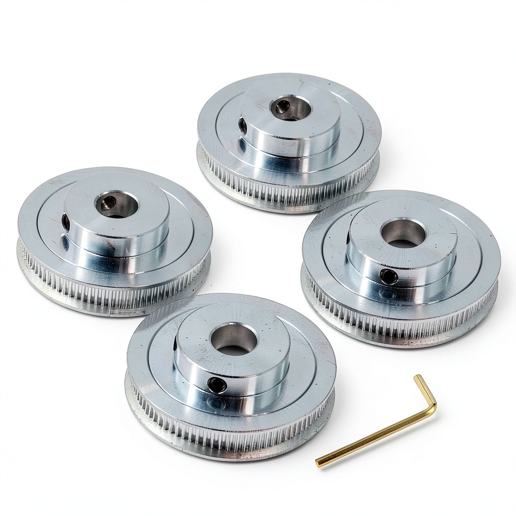 Yeebyee GT2 timing pulley set with aluminum pulleys and mounting hardware