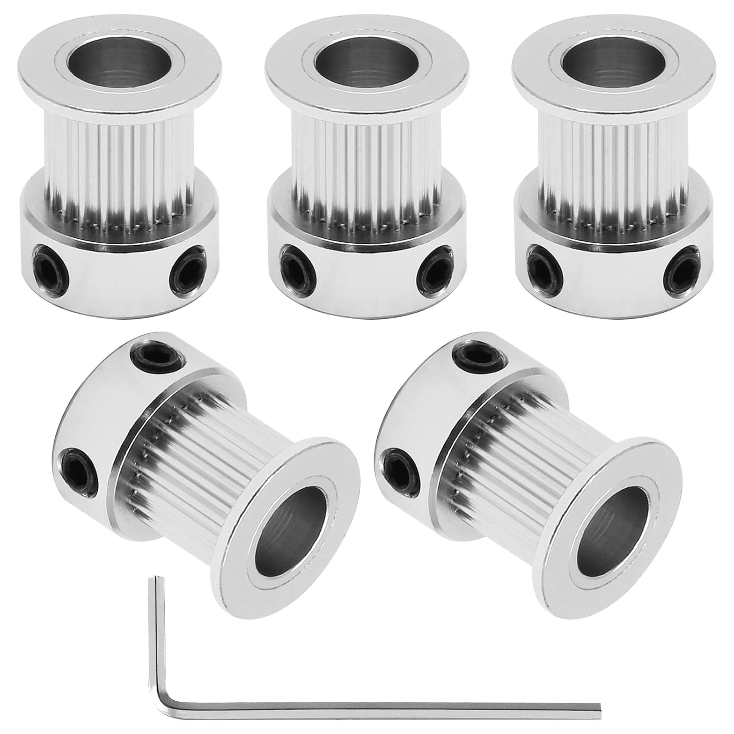 PHITUODA GT2 timing pulley installed in a 3D printer mechanism