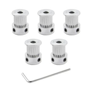 SHCEEC Aluminum Timing Belt Pulley 20T 5MM Bore 3D Printer-0