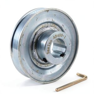 Saelno 4 Inch V-Belt Pulley Steel Zinc-Plated Power-0