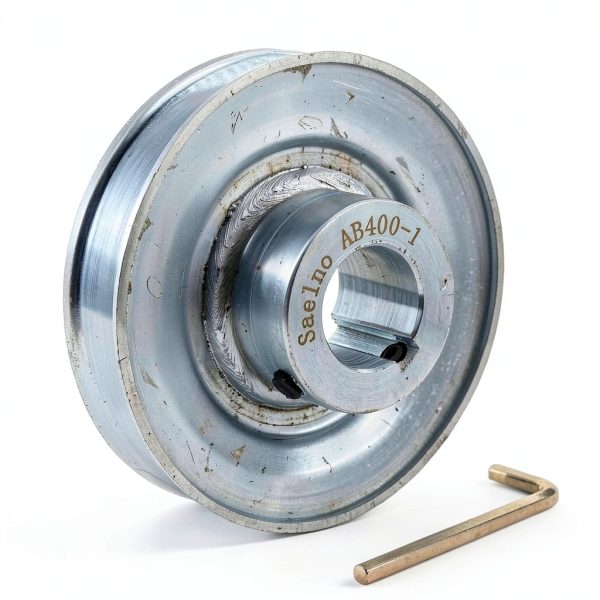 Saelno 4 Inch V-Belt Pulley Steel Zinc-Plated Power-0