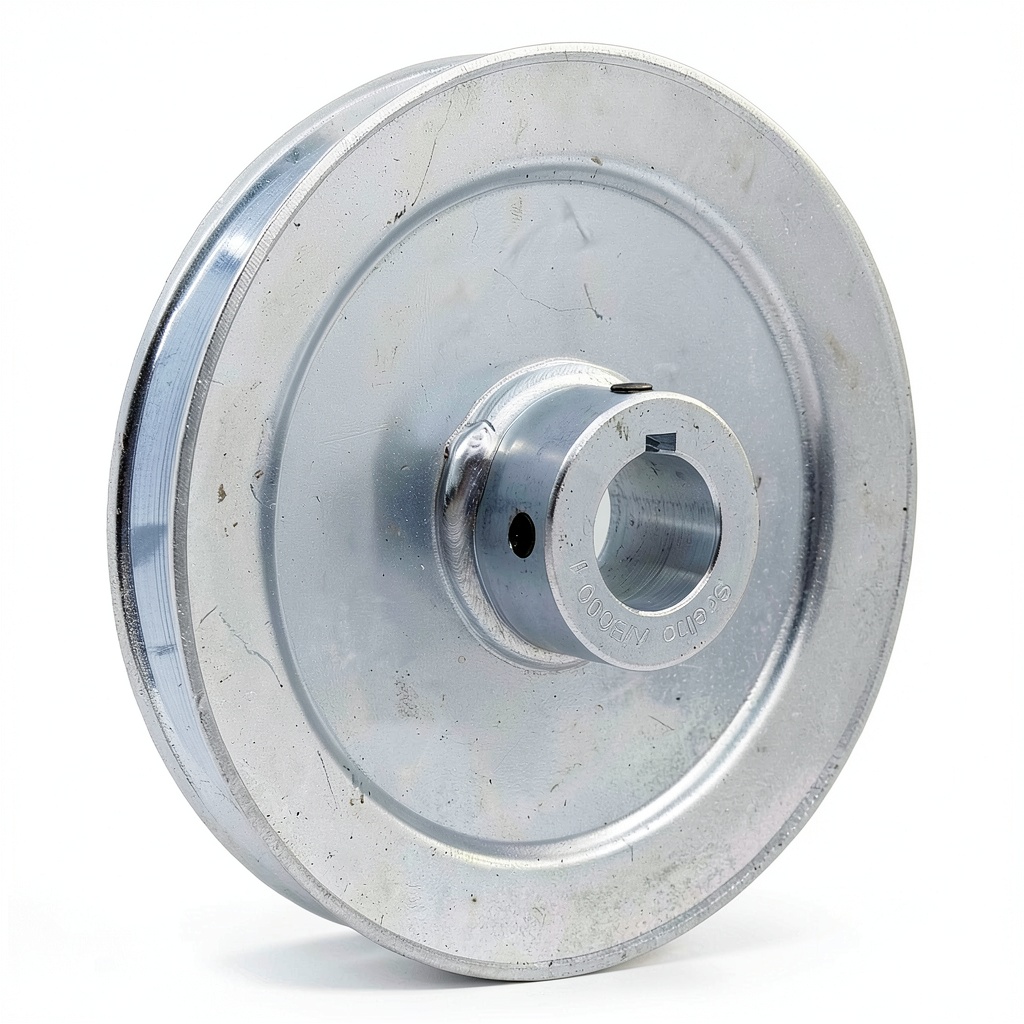 Saelno V-belt pulley installed on a motor for power transmission