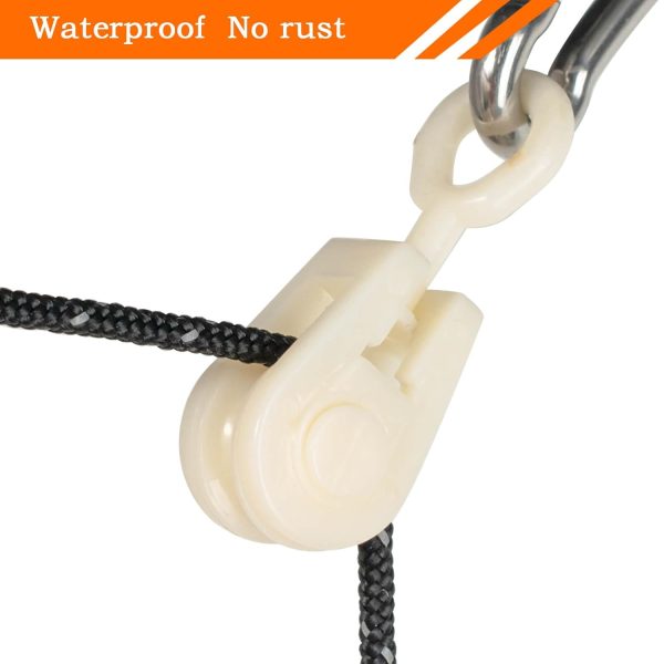 SHINICO Nylon Pulley 20PCS with Hook for Radio Antennas-5