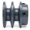 Saelno V-Belt Pulley 2 Groove Cast Iron Power Transmission-2