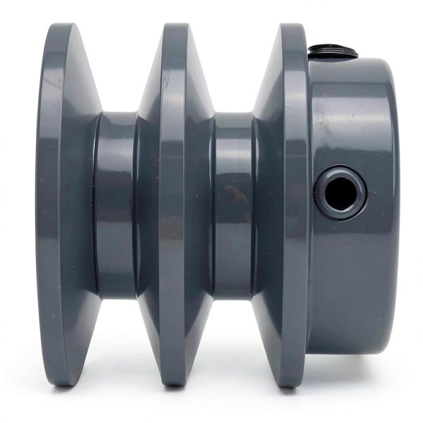 Saelno V-Belt Pulley 2 Groove Cast Iron Power Transmission-2