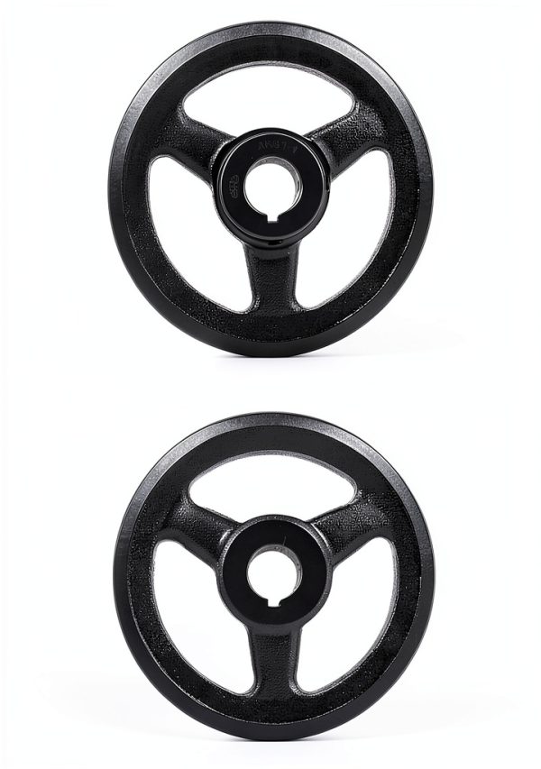 QWORK V-Belt Pulley Cast Iron Fixed Bore Industrial Use-2