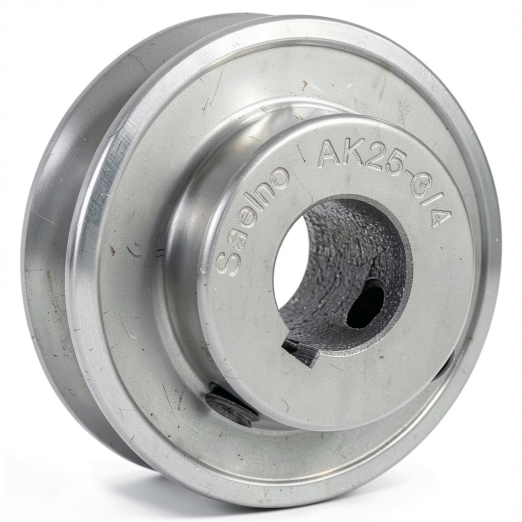 Saelno V-Belt Pulley installed on a motor drive system