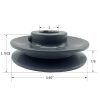CMFG V-Belt Pulley Cast Iron Fixed Bore Industrial Power-1