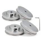 GT2 Timing Pulley Yeebyee Aluminum 80T 6mm Bore-0