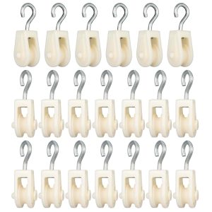 SHINICO Nylon Pulley 20PCS Plastic Hook Radio Antenna-0