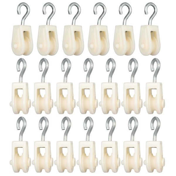 SHINICO Nylon Pulley 20PCS Plastic Hook Radio Antenna-0