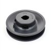QWORK Cast Iron V-Belt Pulley 3.75 Inch Fixed Bore-0