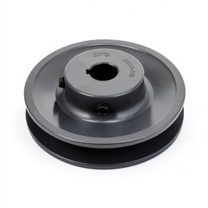 QWORK Cast Iron V-Belt Pulley 3.75 Inch Fixed Bore-0