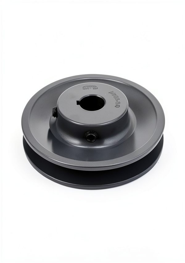QWORK Cast Iron V-Belt Pulley 3.75 Inch Fixed Bore-0
