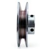 Saelno 4 Inch V-Belt Pulley Steel Zinc-Plated Power-3