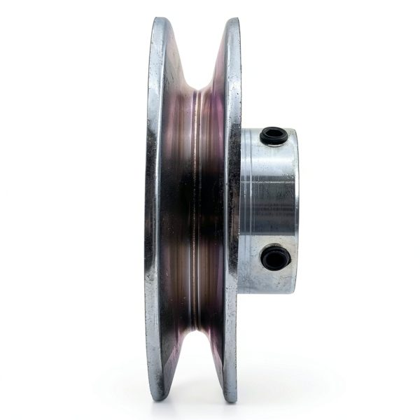 Saelno 4 Inch V-Belt Pulley Steel Zinc-Plated Power-3