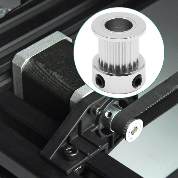 PHITUODA GT2 Timing Pulley 20 Teeth Aluminum Alloy 3D-6