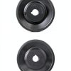 QWORK Cast Iron V-Belt Pulley 3.75 Inch Fixed Bore-3