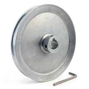 Saelno 8 Inch V-Belt Pulley Steel Zinc-Plated Power-0