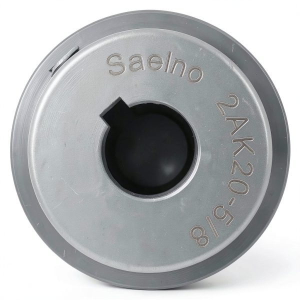 Saelno V-Belt Pulley 2 Groove Cast Iron Power Transmission-3