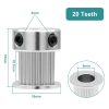 PHITUODA GT2 Timing Pulley 20 Teeth Aluminum Alloy 3D-4