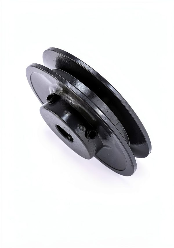 QWORK Cast Iron V-Belt Pulley 3.75 Inch Fixed Bore-5