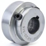 Saelno V-Belt Pulley 2 Inch Cast Iron Power Transmission-0