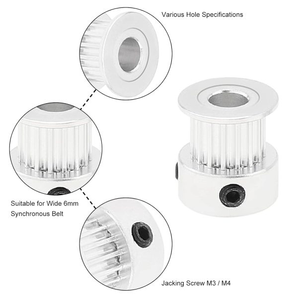 DiGiYes GT2 Timing Pulley 16T 5mm Bore 6mm Belt-2
