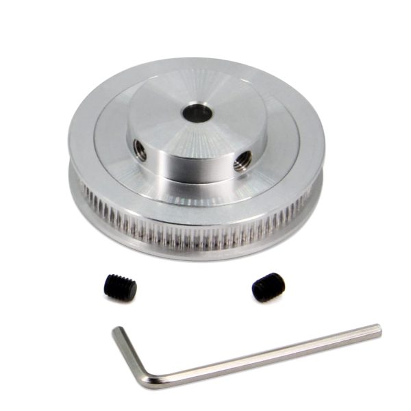 GT2 Timing Pulley Yeebyee Aluminum 80T 6.35mm Bore-5