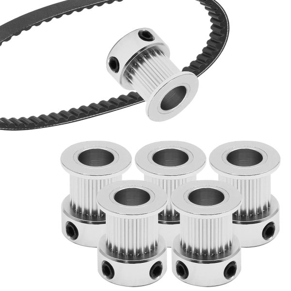 PHITUODA GT2 Timing Pulley 20 Teeth Aluminum Alloy 3D-5
