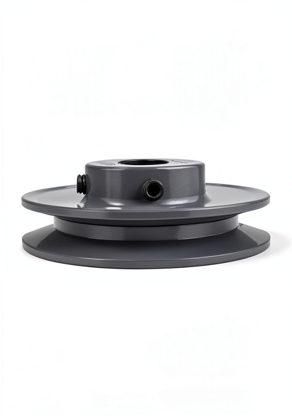 QWORK Cast Iron V-Belt Pulley 3.75 Inch Fixed Bore-2