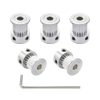 SHCEEC Aluminum Timing Belt Pulley 20T 5MM Bore 3D Printer-2