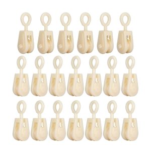SHINICO Nylon Pulley 20PCS with Hook for Radio Antennas-0