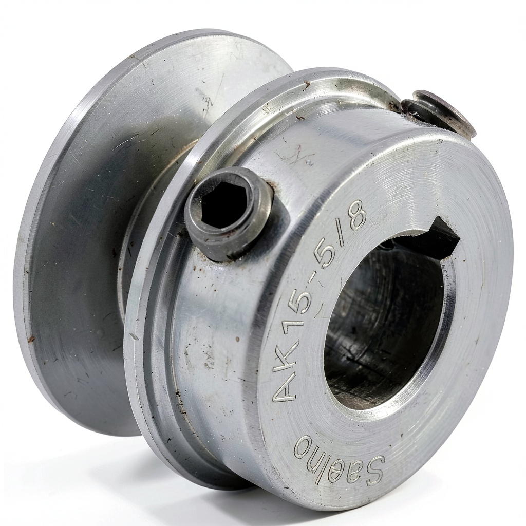'Saelno V-Belt Pulley mounted on a motor shaft'