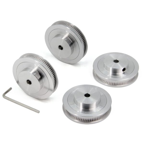 GT2 Timing Pulley Yeebyee Aluminum 80T 6.35mm Bore-0