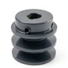Saelno V-Belt Pulley 2 Groove Cast Iron Power Transmission-1