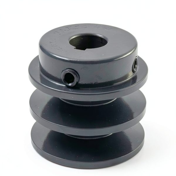 Saelno V-Belt Pulley 2 Groove Cast Iron Power Transmission-1