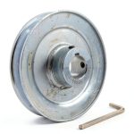 Saelno V-Belt Pulley 5 Inch Steel Zinc Plated Power-0
