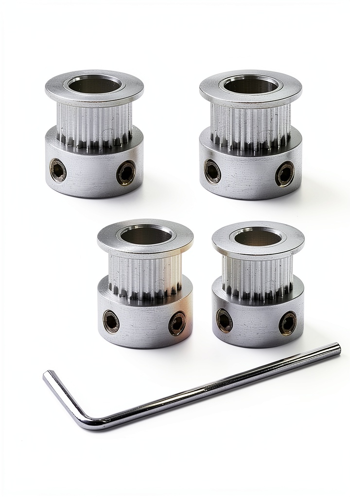 SHCEEC aluminum timing belt pulley with 20 teeth and GT2 belt compatibility