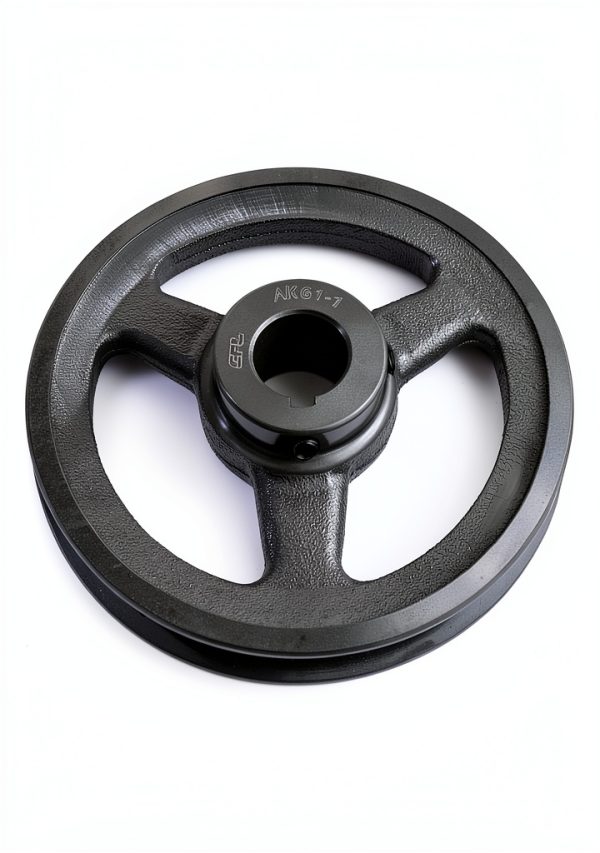 QWORK V-Belt Pulley Cast Iron Fixed Bore Industrial Use-5