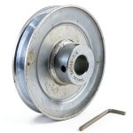 Saelno V-Belt Pulley 5 Inch Steel Zinc Plated Power-0
