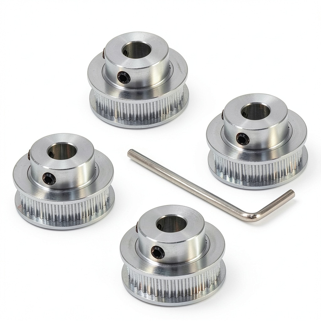 Yeebyee GT2 timing pulley with 40 teeth and 8mm bore on a workbench