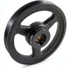 QWORK V-Belt Pulley Cast Iron Fixed Bore Industrial Use-0