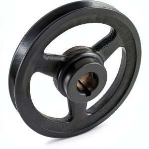 QWORK V-Belt Pulley Cast Iron Fixed Bore Industrial Use-0