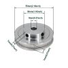 GT2 Timing Pulley Yeebyee Aluminum 80T 8mm Bore-1