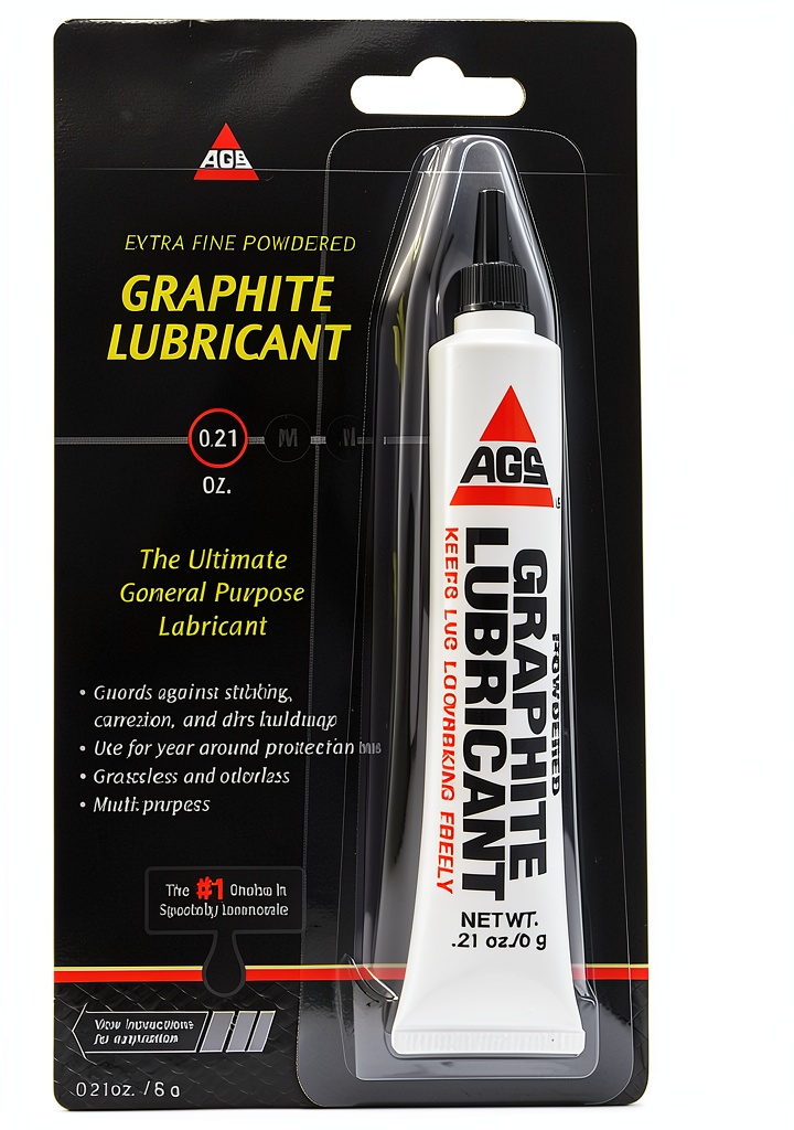 Applying AGS graphite lubricant to a door hinge