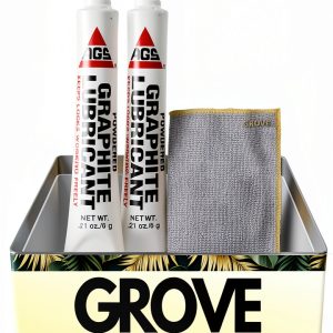GROVE Graphite Lubricant 2‑Pack with Microfiber Cloth – Low Viscosity-0