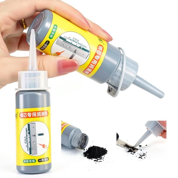 Generic Graphite Lock Lubricant 2PCS Black Precision Needle Tube-1
