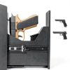 Slider Hidden Handgun Safe VoleStay Biometric Smart Black 9.5"-2