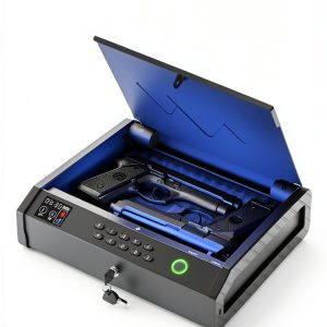 Gun Safe MOLICAR Biometric Safe with LCD Temp/Humidity and USB‑C Power-1